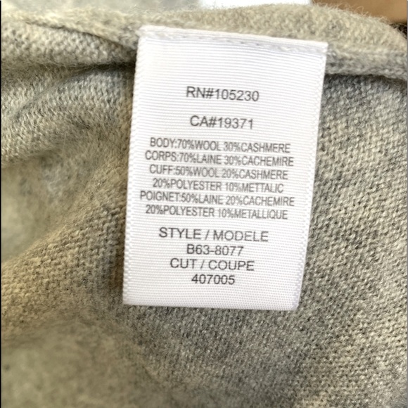 Open and flowing front wool and cashmere cardigan - Picture 3 of 3